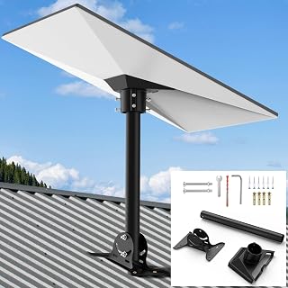 for Starlink Gen 3/4/4X Roof Mounting Kit with Starlink Pipe Adapter | Pole Mount Compatible with Starlink Gen 3/Standard 4X, Adjustable Starlink Heavy Duty Pivot Roof Mount