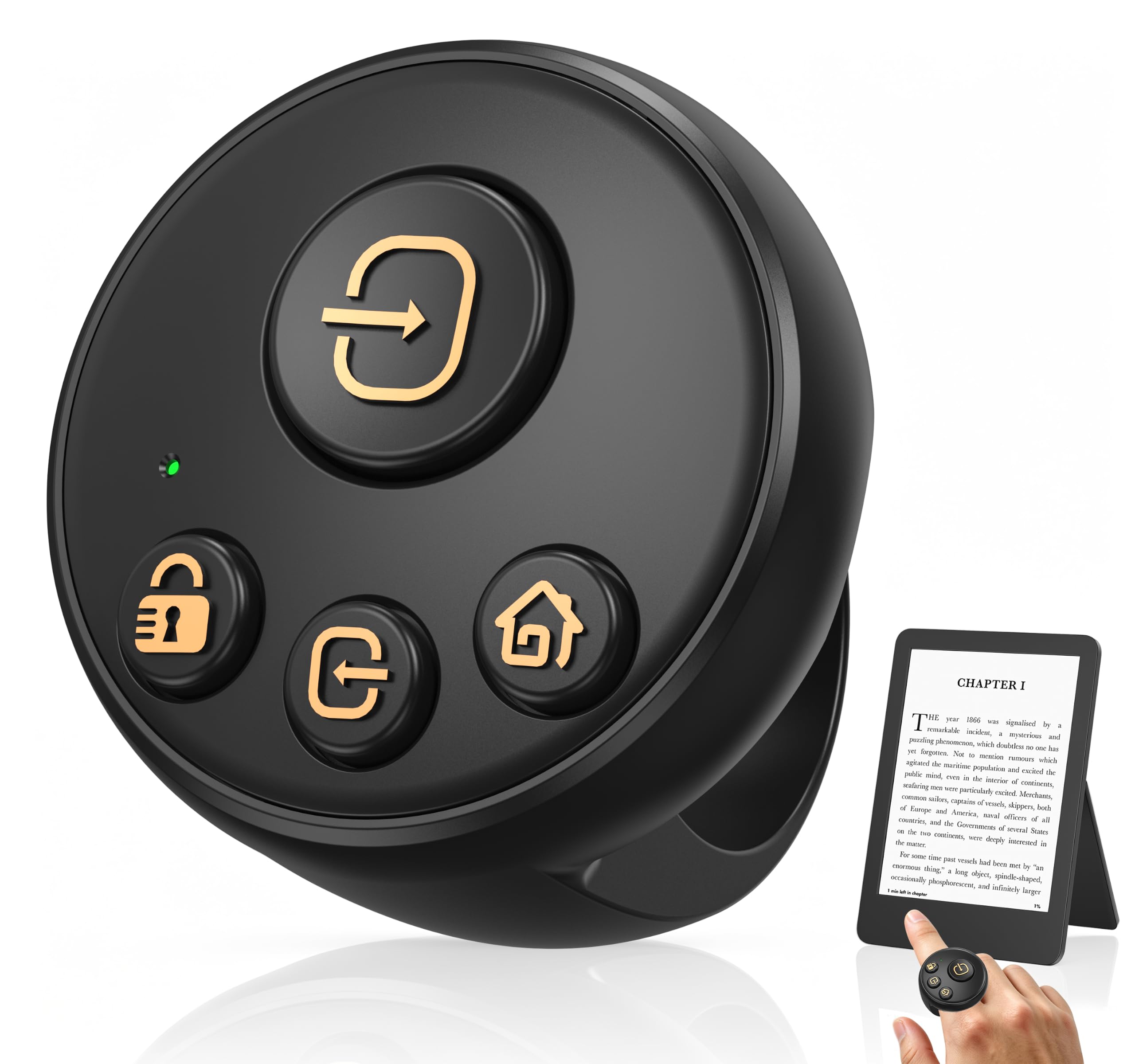 Kobo Ring Page Turner | Bluetooth Remote Control for Kobo e-Readers | Wireless P