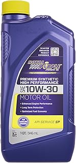 Royal Purple 01130 API-Licensed SAE 10W-30 High Performance Synthetic Motor Oil, 1 Quart Bottle