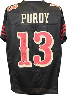 Brock Purdy Autographed/Signed Pro Style Rivalries XL Jersey Beckett Witness 56920