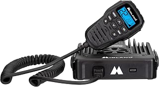 Midland MXT575 50W MicroMobile GMRS Two-Way Radio | Integrated Control Microphone, 15 Hi Power Channels, 8 Repeater Channels, NOAA Weather Scan and Alert and 142 Privacy Codes