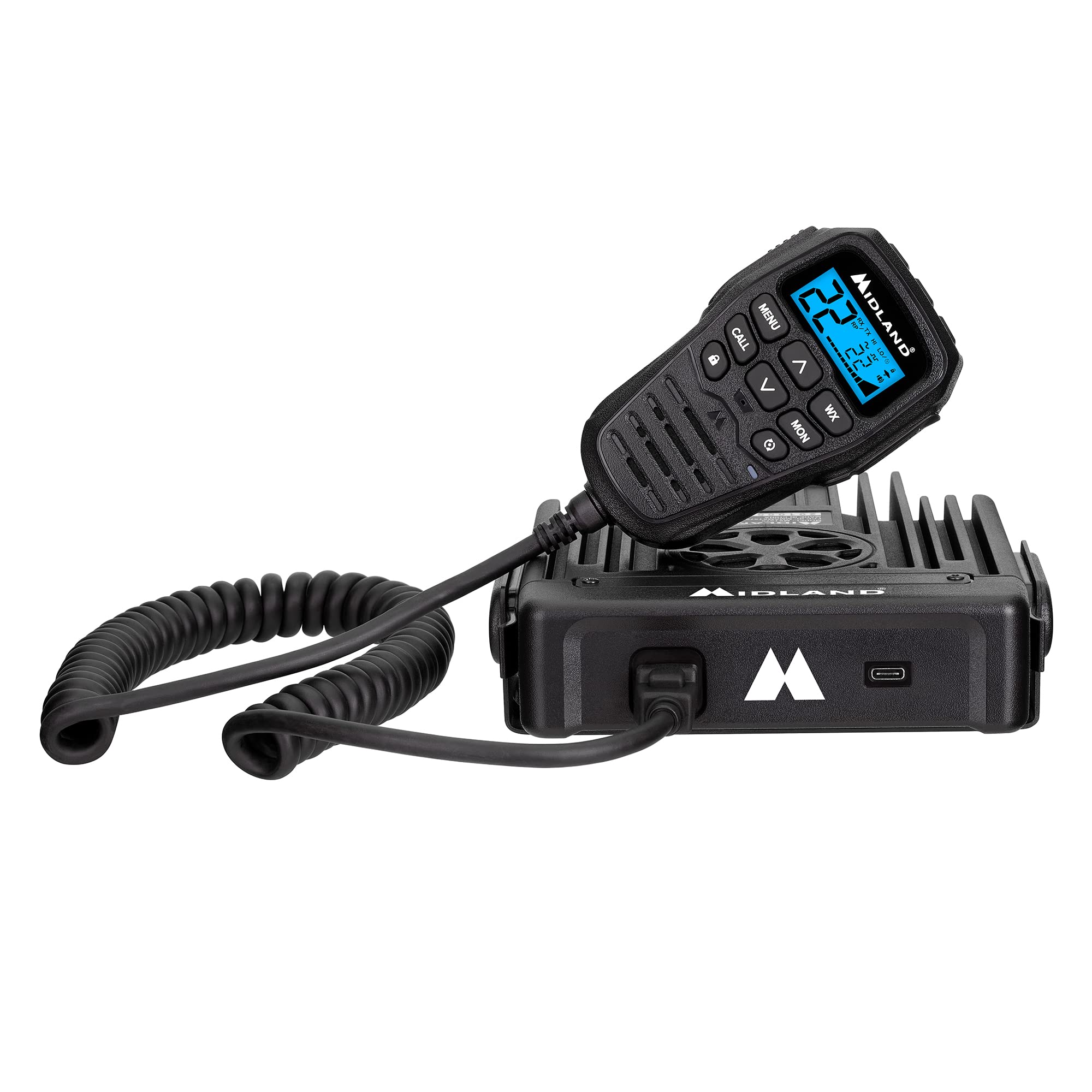 Midland MXT575 50W MicroMobile GMRS Two-Way Radio | Integrated Control Microphon