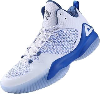 PEAK High Top Mens Basketball Shoes Lou Williams Streetball Master Breathable Outdoor Sneakers Pickleball Shoes Cushioning Shoes for Fitness