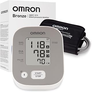 OMRON Bronze Blood Pressure Monitor & Upper Arm Blood Pressure Cuff | For Home Use - #1 Doctor & Pharmacist Recommended Brand - Clinically Validated - Connect App