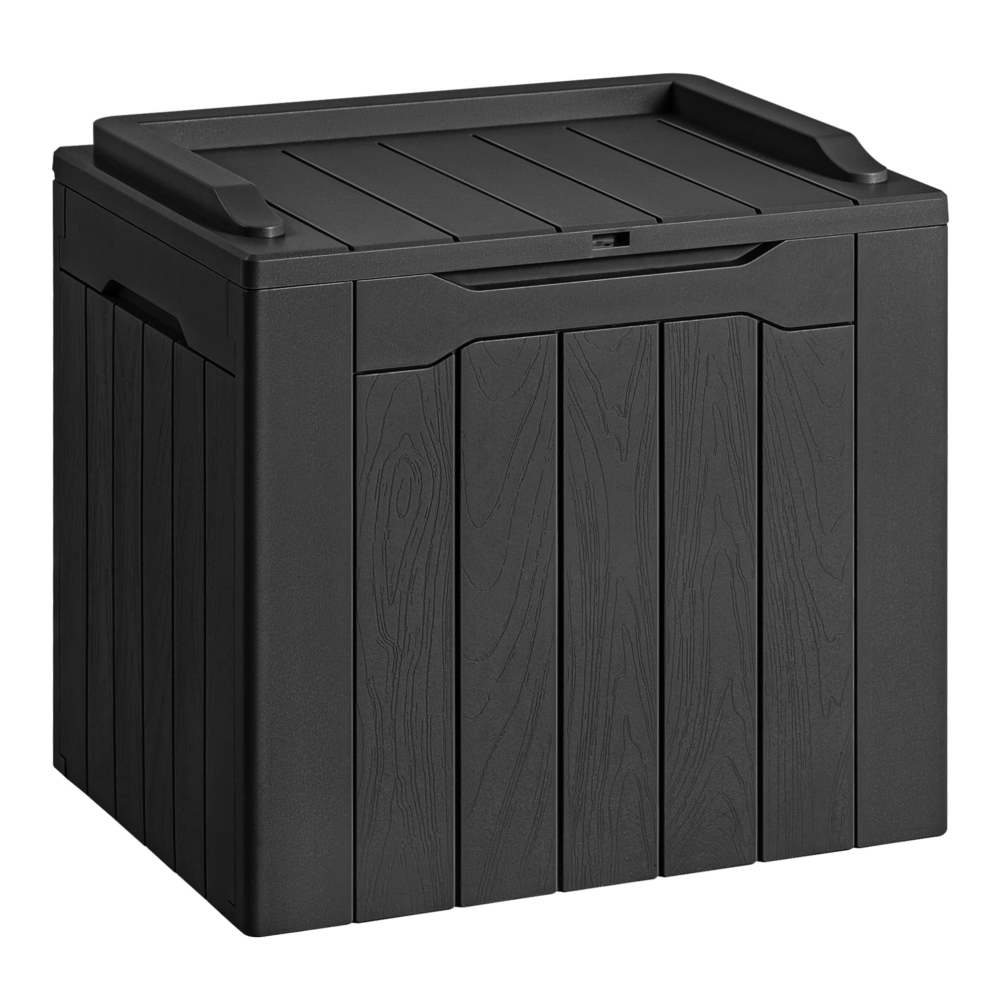 Devoko 30 Gallon Resin Deck Box Waterproof Outdoor Storage Box for Patio Furnitu