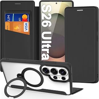 DUX DUCIS Cover per Samsung Galaxy S26 Ultra 6,9" con Support, Nero