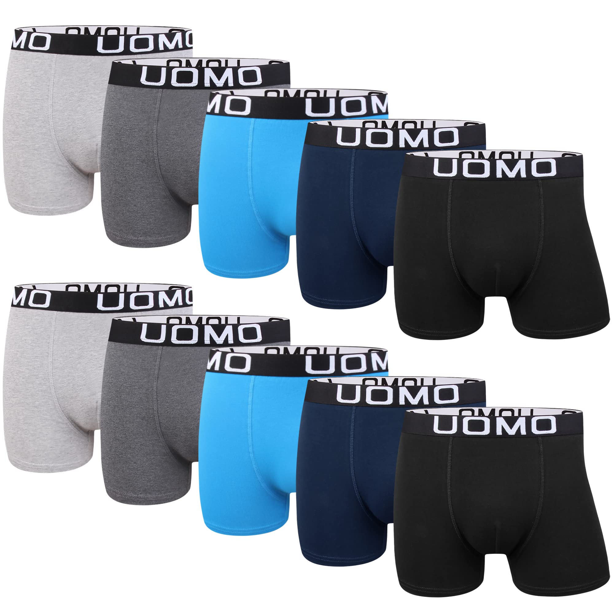 L&K 5/10 Lot Men's Cotton Boxer Shorts - Sizes M to 5XL - Men's Classic Pack Col