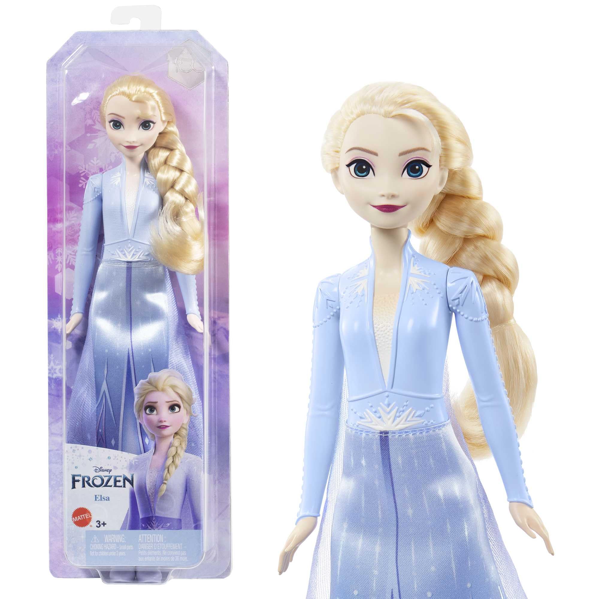 Mattel Disney Frozen Elsa Fashion Doll in Frozen 2 Look | Posable Doll in Signat