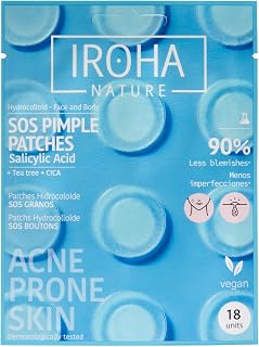 Iroha Nature - Pimple Patches with Salicylic Acid, Tea Tree & Centella | Tea Tree, Centella Asiatica, Facial Use, Combination or Oily Skin