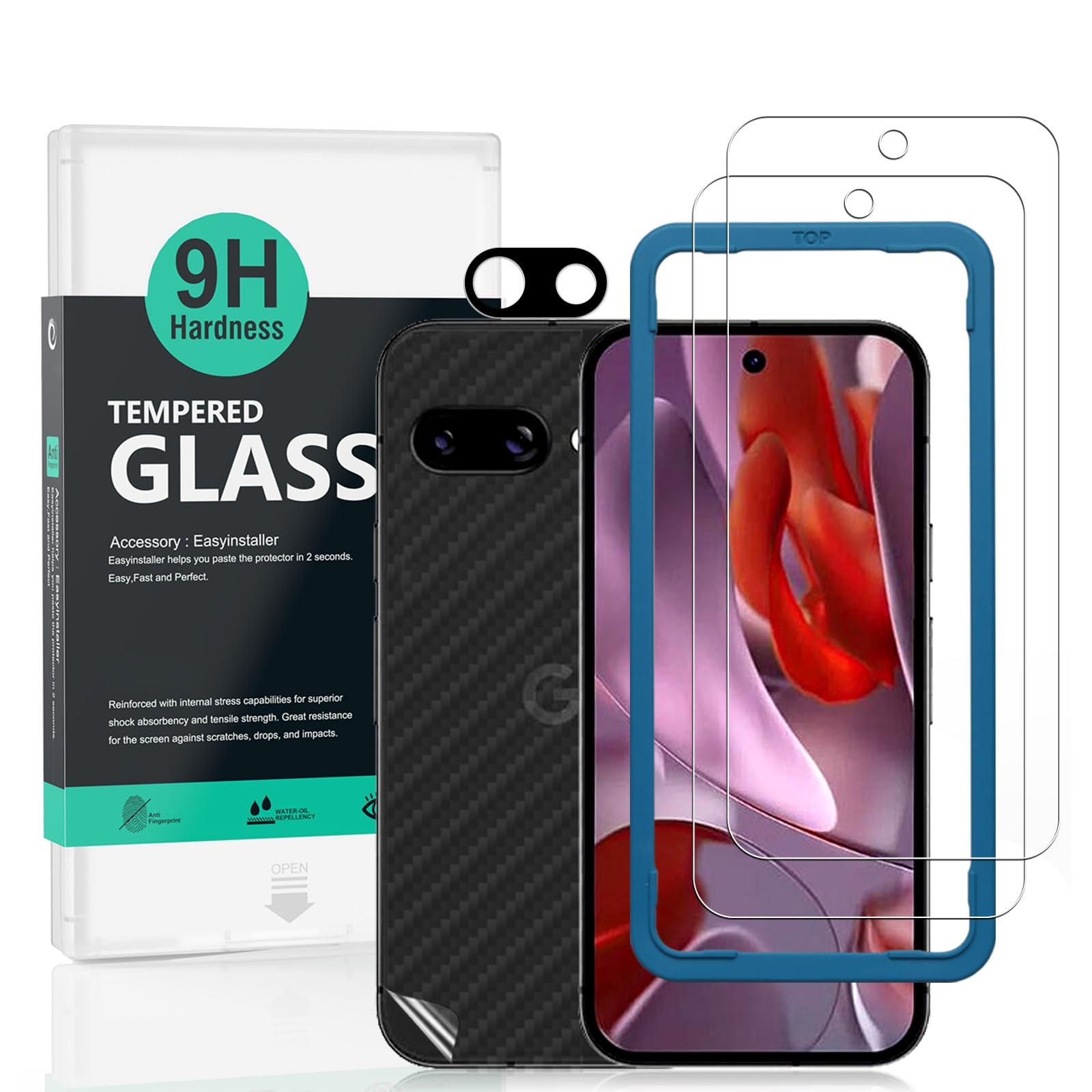 Ibywind for Google Pixel 9a 5G 6.3"(2 Pack) Screen Protector,9H Hardness Tempere