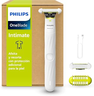 Philips OneBlade Intimate - Recorta y afeita con mayor protección de la piel, modelo QP1930/30