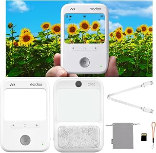 Godox C100KIT Screenless Compact Camera Kit with Transparent Viewfinder, Multi-Aspect Photo & Video, Analog-Inspired Shots, Built-in Light Meter w/32GB Card Included, USB-C Cable, Lanyard, Pouch