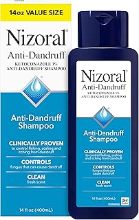 Nizoral Anti-Dandruff Shampoo with 1% Ketoconazole, Fresh Scent, 14 Fl Oz | Anti-Fungal Shampoo, Dandruff Shampoo for Dandruff Relief, Ketoconazole Shampoo, Dandruff Treatment, 1% Ketoconazole