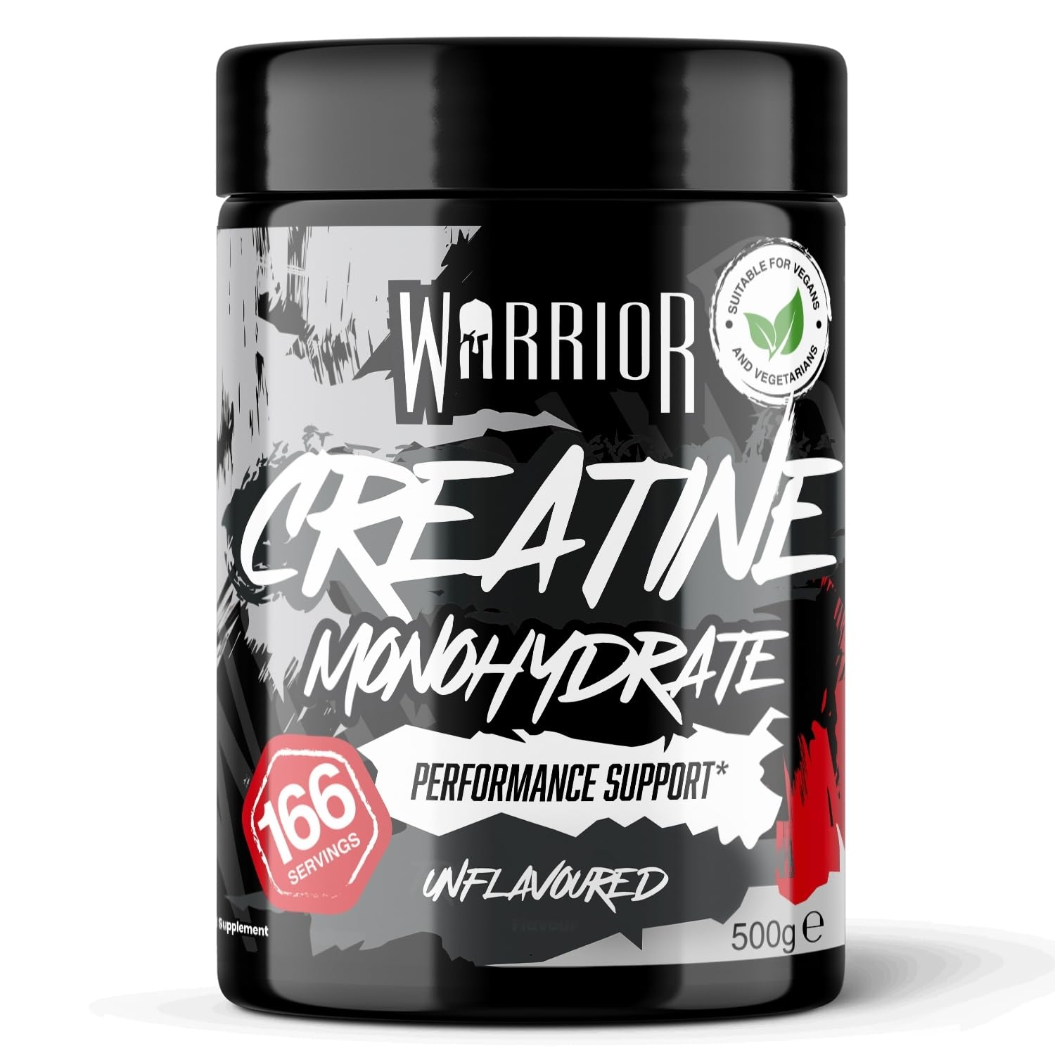 Warrior Creatine Monohydrate Powder 500g Pure Micronised (166 Servings) | Creati