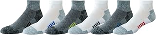 Amazon Essentials Men's Sporty Trainer Ankle Sports Socks Cotton Padded 6-Pack