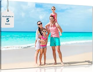 Personalised Canvas Photo Prints, Framed Wall Art, Ready to Hang 18x12 | Custom Birthday Gifts for Family and Pets, 46x31 cm, Home Decor, Personalised Photo Gifts from Your Pictures