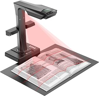 CZUR ET24 Pro Book Scanner 24 MP Professional OCR Document Scanner with Auto-Flatten, A3/A4 Scanner, Book Scanner for Personal Library, Czur Scanner Support HDMI, Windows/macOS/Linux Compatible