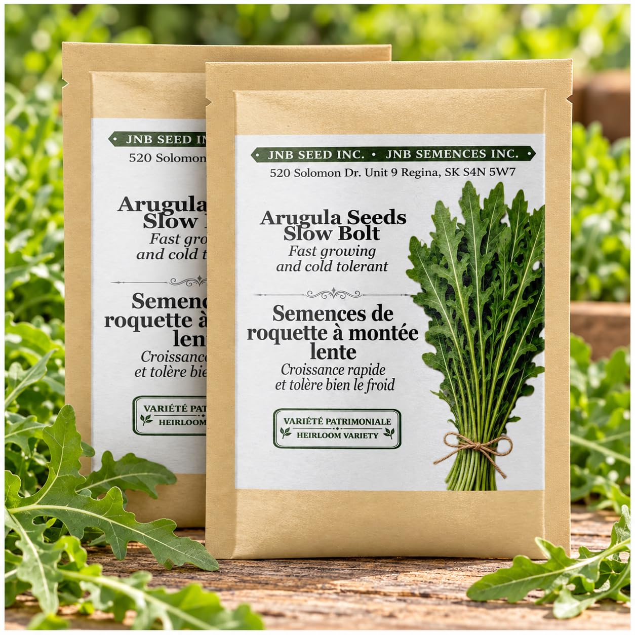 Arugula Seeds Roquette Rocket – Approx. 9,000 Seeds, 2 Packs for Garden | Indoor