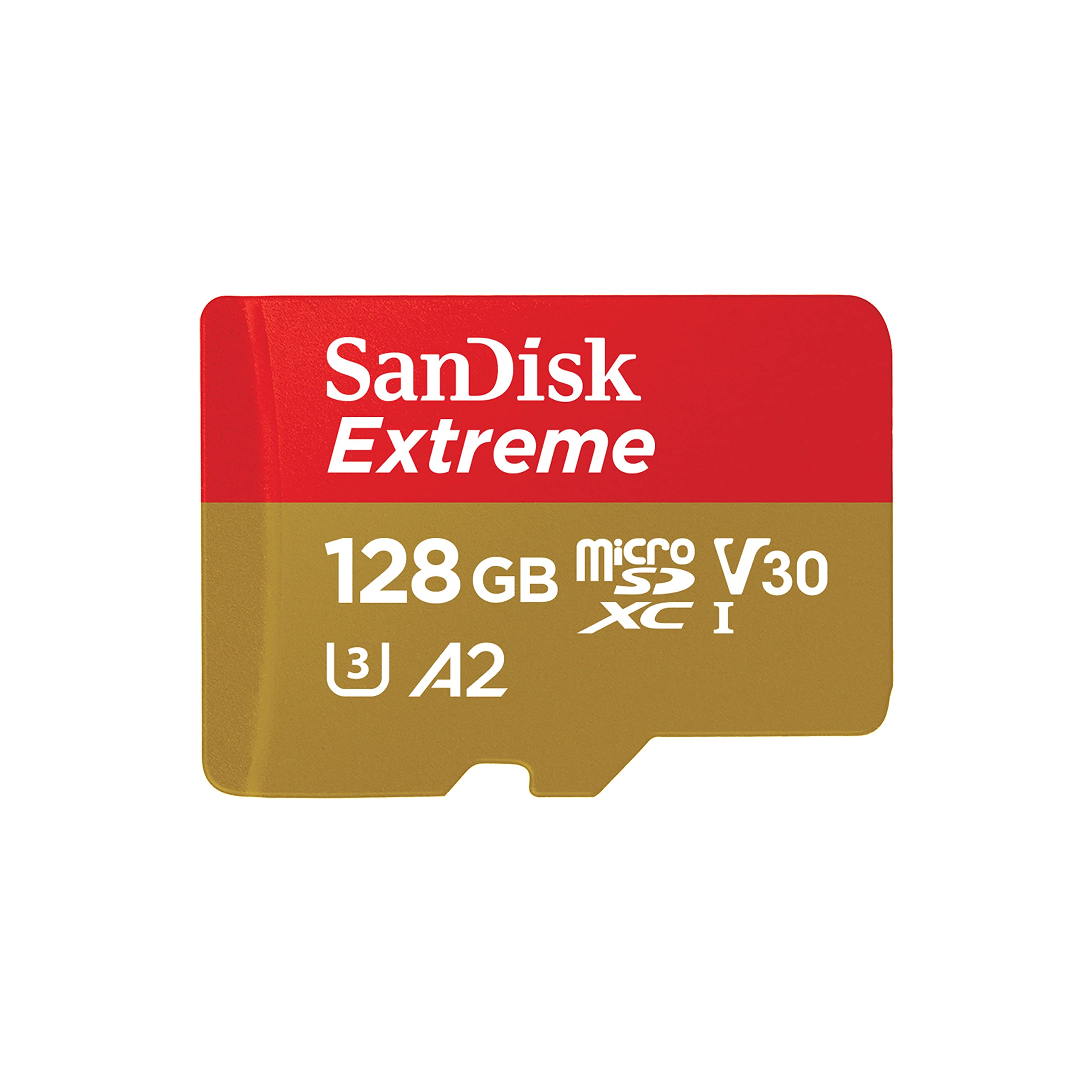 SANDISK 128GB Extreme microSDXC Card + Adapter, up to 190MB/s Read | UHS-I, V30,
