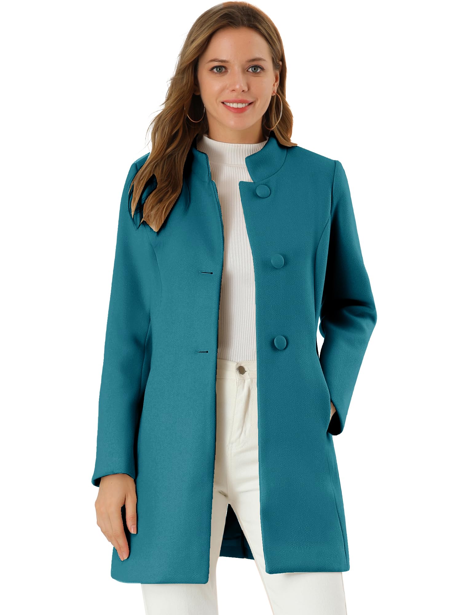 Allegra K Women's Coat Caban
