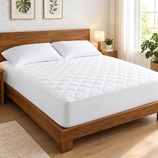 Oxford Homeware King Size Mattress Protector 30cm Fitted Mattress Cover