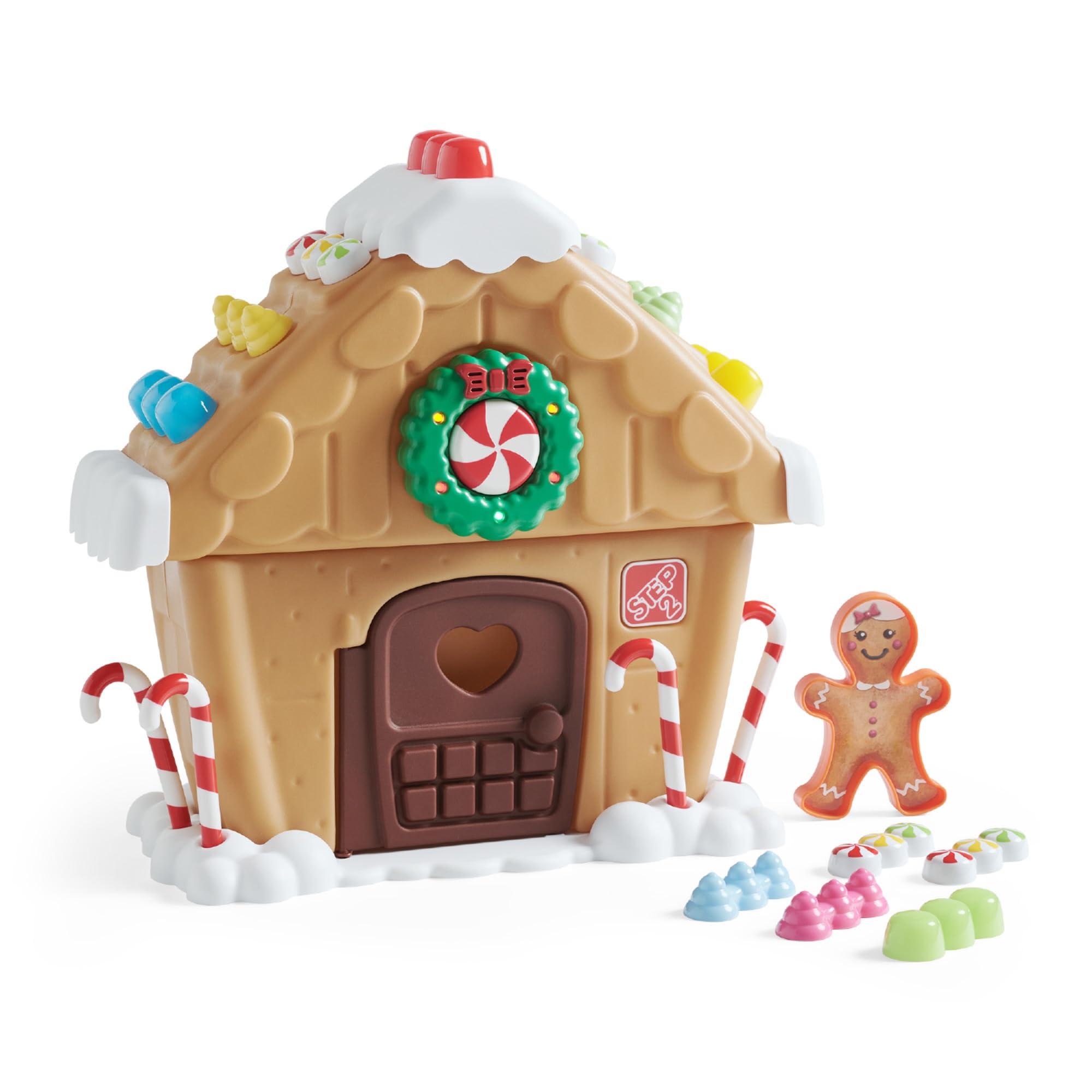 Step2 My First Gingerbread House, Kids Christmas Toy with Lights & Music | Light