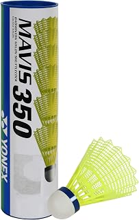 YONEX Mavis 350 Nylon Shuttlecock With Blue Cap (Yellow)