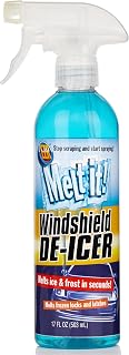 E·Z·R Windshield De-Icer. Melt it! Instantly Melts Ice &amp; Winter Frost For Car Windshields, Windows, Mirrors, Key Locks, &amp; Latches, Snow Melting Defrost Liquid For Car Window Cleaner, 17 Fl Oz Spray