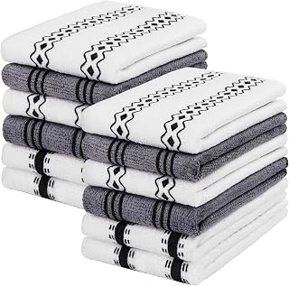 HOMEXCEL Microfiber Cleaning Cloth, Kitchen Towels 12 Pack, Lint Free, Scratch-Free, Highly Absorbent, Reusable Dish Towels for Kitchen and Household