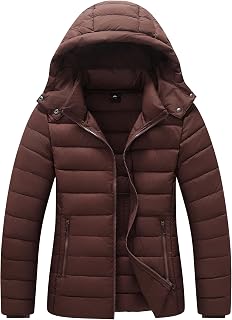 TDYPCI Women's Lightweight Waterproof Puffer Jacket Warm For Cold Winter
