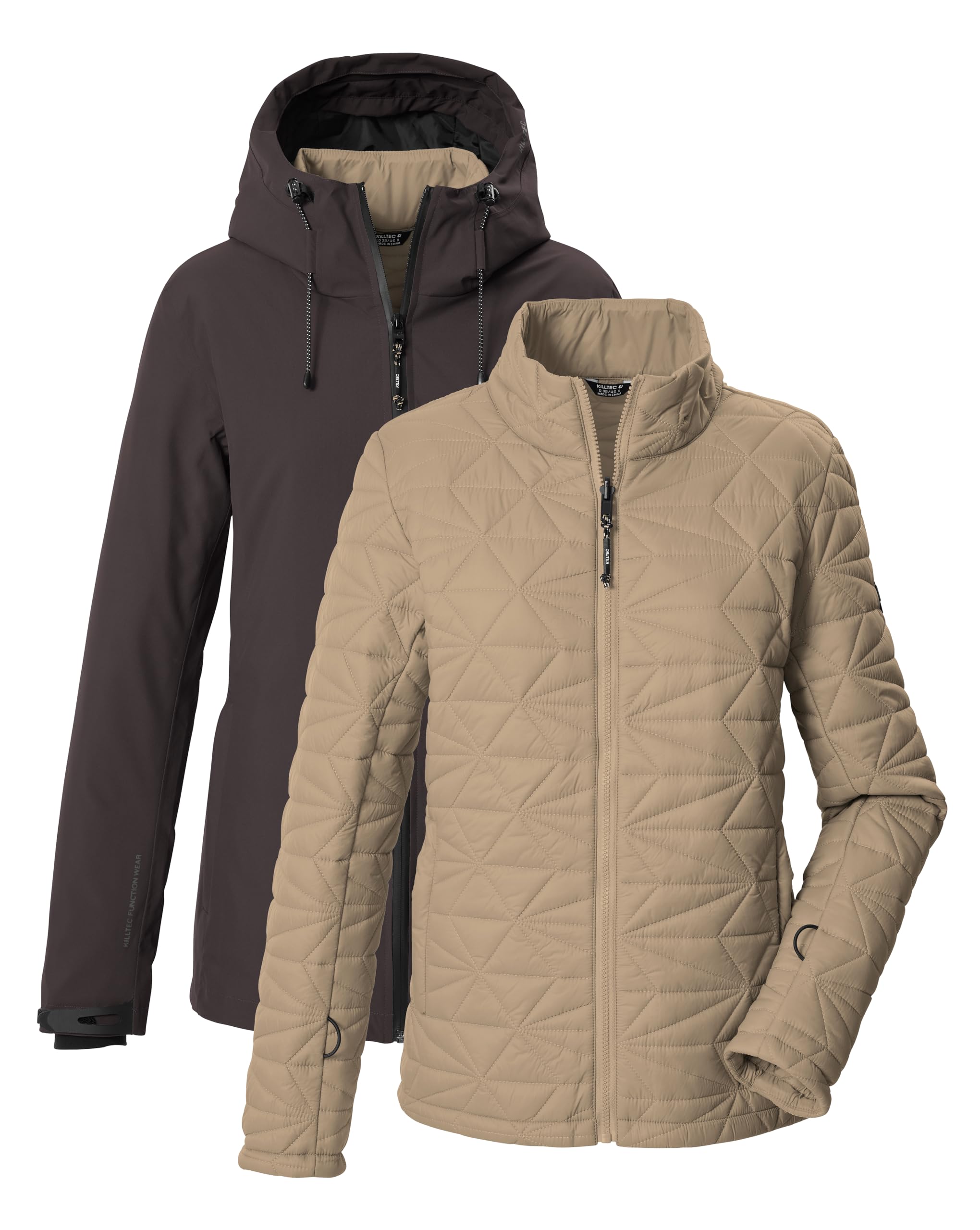 Killtec Damen 3 in 1 Funktionsjacke mit Kapuze KOW 20 Wmn Jckt