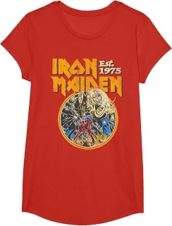 Iron Maiden Vintage Beast Circle Red T-Shirt