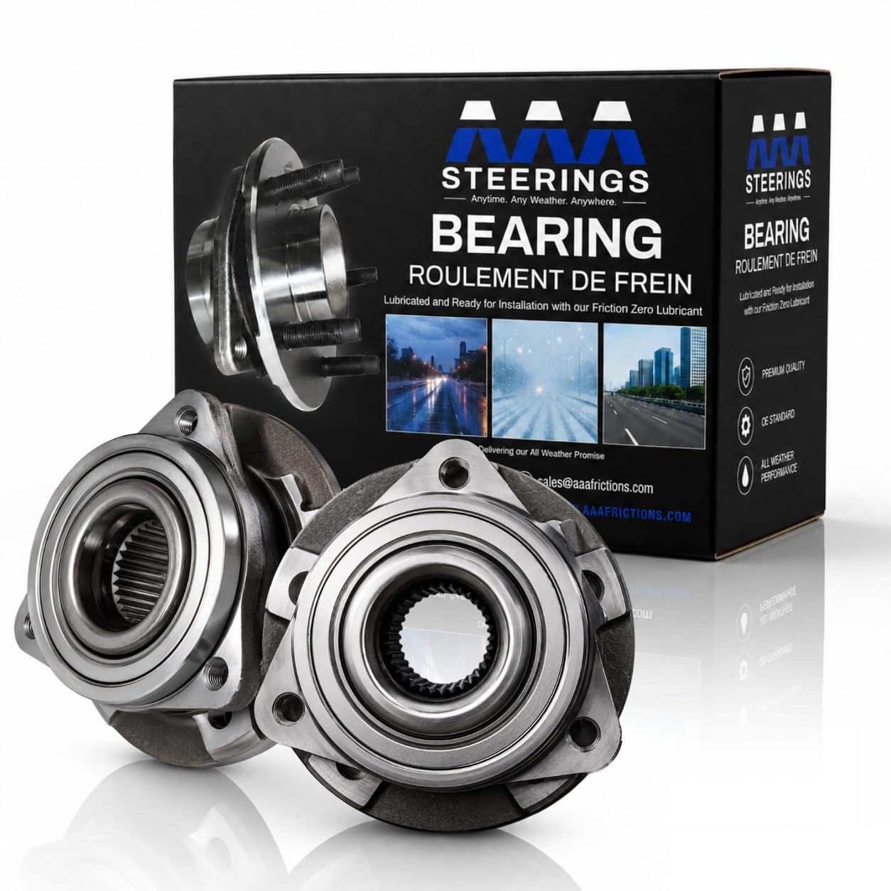 Front OR Rear Wheel Bearing Hub Assembly Pair for Chevrolet Traverse 09-17 | Fit
