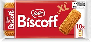 Lotus Biscoff XL Caramelized Cookies | Vegan | 10 XL Twin packs | 250g | Extra large Cookies, individually wrapped – no artificial colours or flavours, perfect with coffee