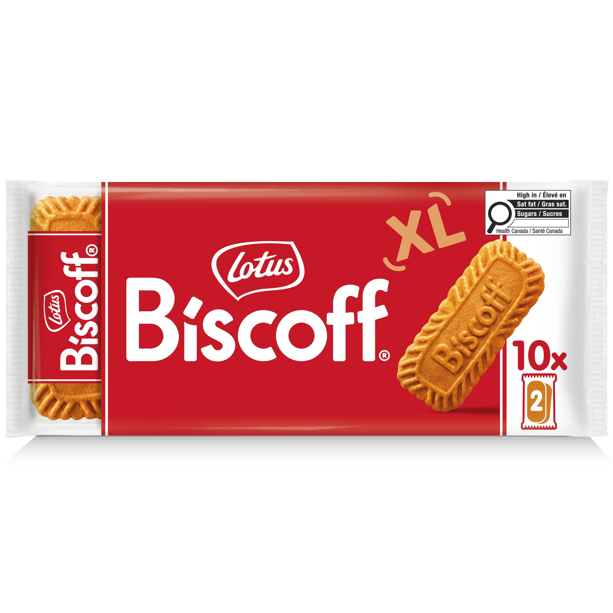 Lotus Biscoff XL Caramelized Cookies | Vegan | 10 XL Twin packs | 250g | Extra l