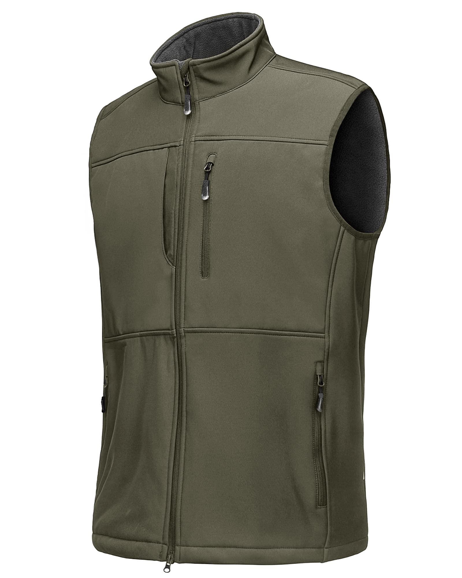 33,000ft Men's Waterproof Softshell Gilets Fleece Lined Sleeveless Jackets