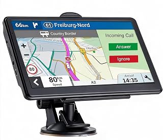 GPS Navigation for Car, 2026 Map 7 inch Touch Screen Car GPS 256-16GB,Voice Turn Direction Guidance, Support Speed and Red Light Warning, North America Lifetime map Free Update