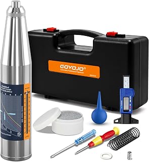 GOYOJO Concrete Rebound Hammer, 1450.38-8702.26 psi (10-60 MPa) Tool for Concrete Strength Testing and Construction Quality Inspection, High Accuracy Durable Hardness Tester with Carrying Case