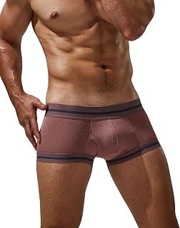 Boxer Taille Basse Sexy en Soie glacée Modal pour Homme