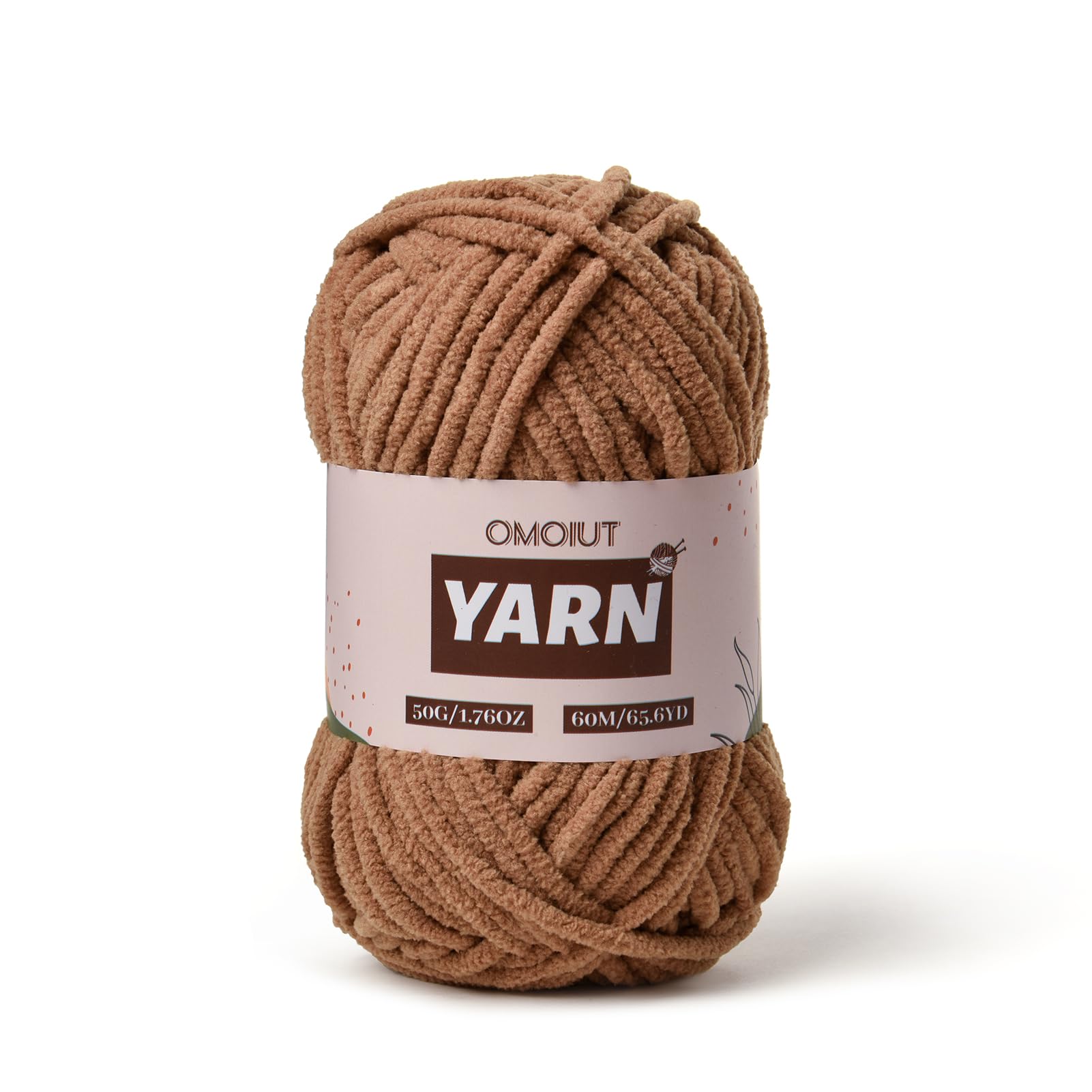Plush Chenille Chunky Crochet Yarn - Baby Yarn for Crocheting Soft - Velvet Yarn
