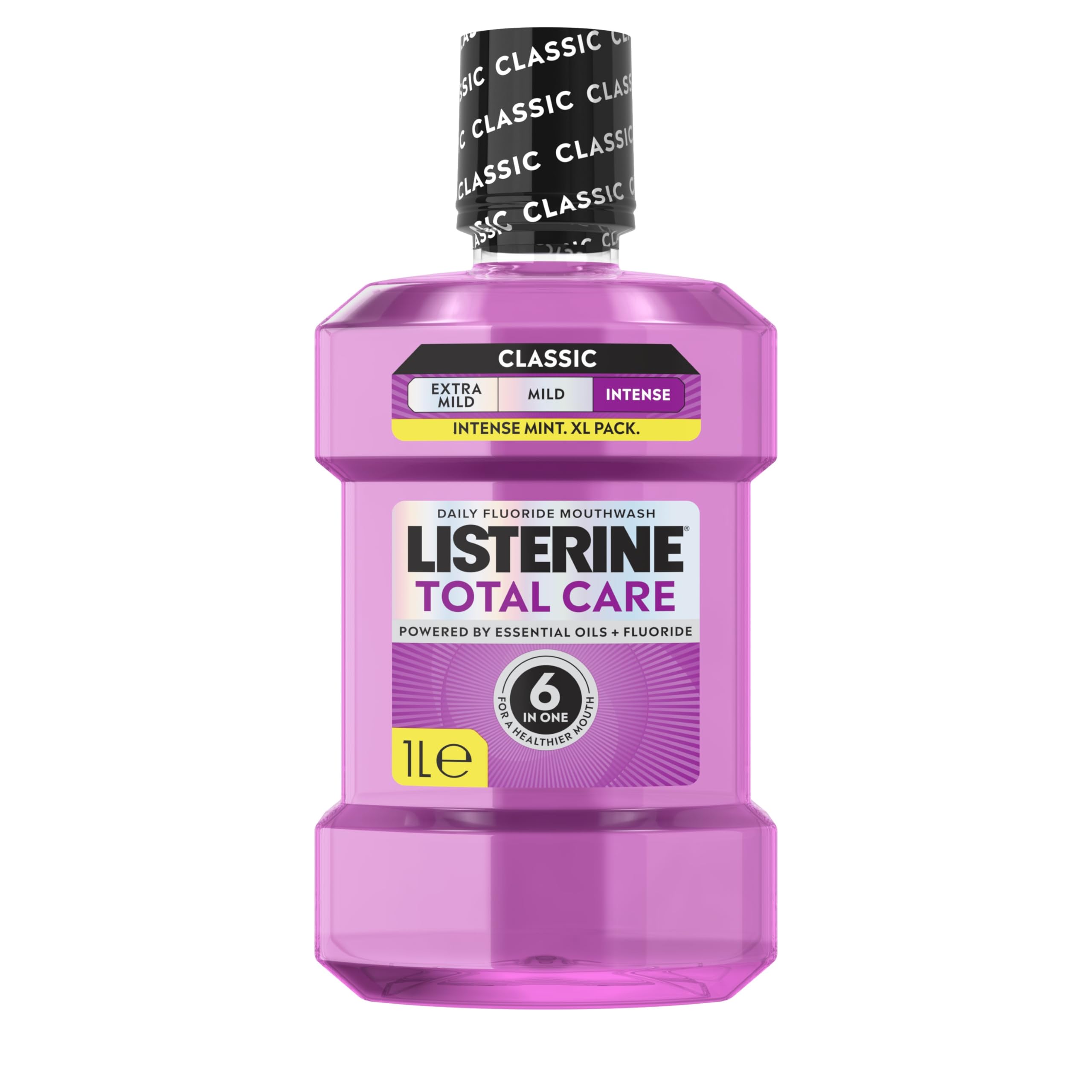 Listerine Total Care Intense Taste Classic Antibacterial Mouthwash (1000ml), Fre