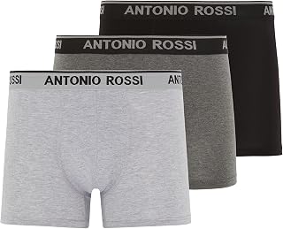 Antonio Rossi Antonio Rossi (3/6 Pack) Men's Boxer Shorts Slim Fit Strappy Boxer Briefs (1 Pack)
