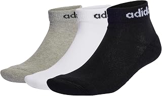 adidas Mixte enfant Linear Ankle Cushioned Socks 3 Pairs
