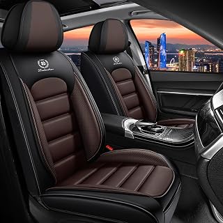 Fit for Kia Sportage Seat Covers(Standard 5 Seats, Black&Coffee)