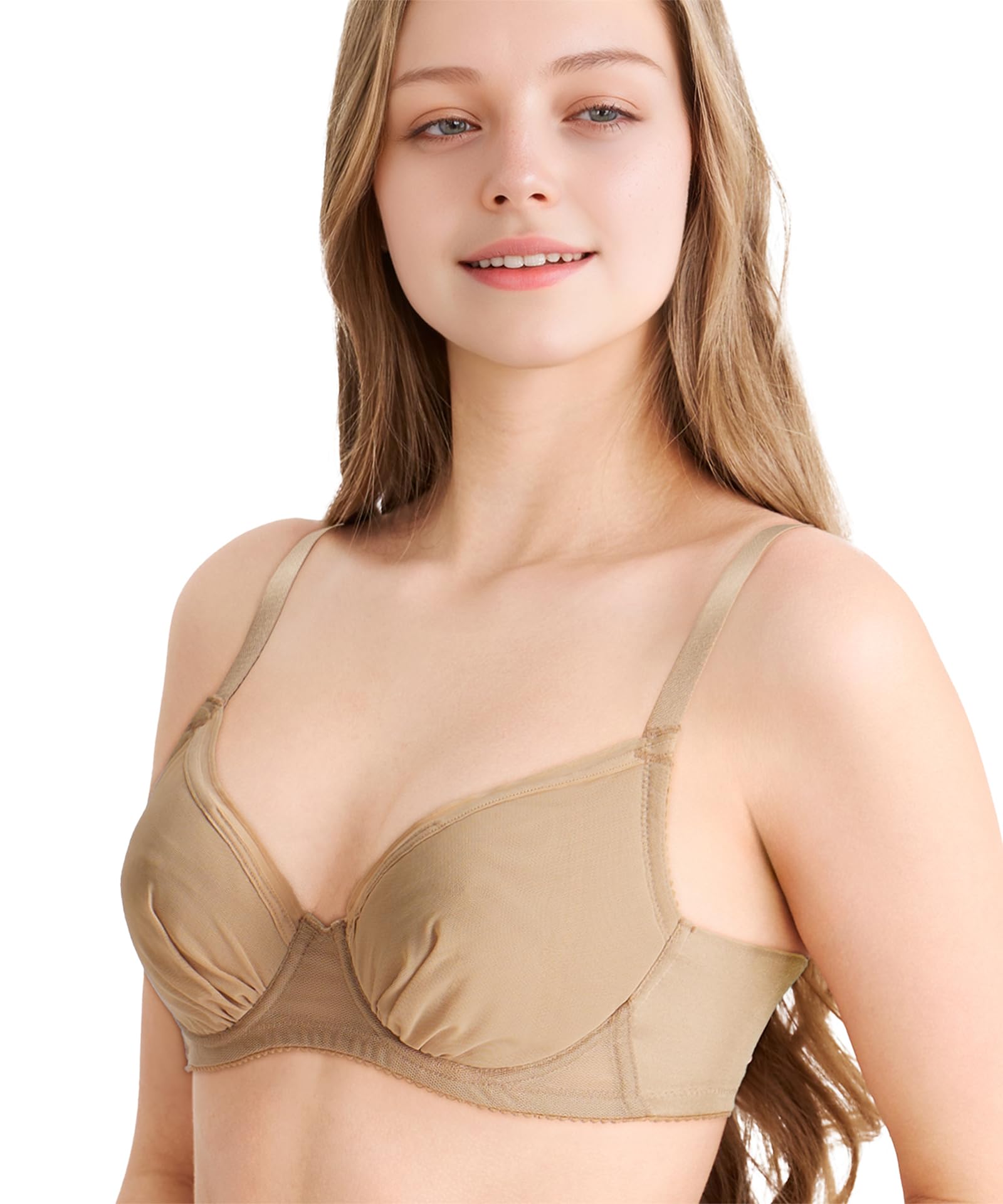 Wacoal BRB452 Women's Bra, Looks Smaller, Simple, Slimming Effect, Compact Makeu