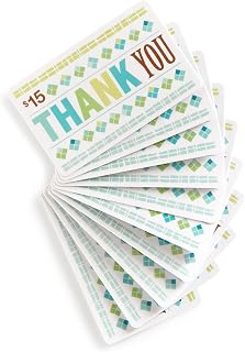 Amazon.com $15 Gift Cards, Pack of 10 (Thank You Card Design)