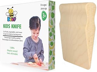 Maple Wood Kids Knife, Kitchen Tool for Toddler and Kids Cooking. Toddler Knife/Montessori Kitchen.