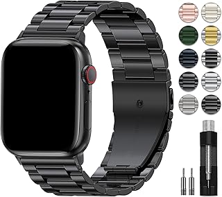 EPULY Metal Band Compatible with Apple Watch Bands for Men 42/44/45/46/49mm