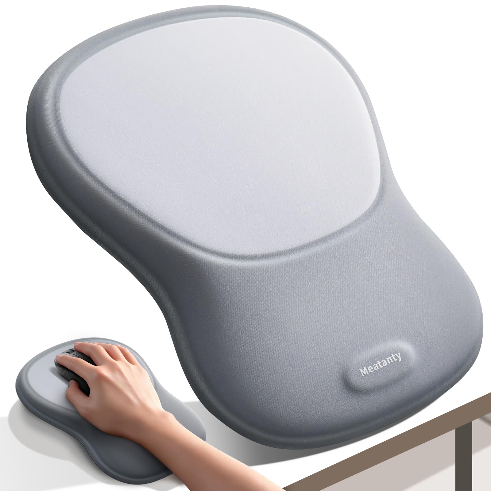 Meatanty Mouse Pad with Wrist Rest, Ergonomic Mouse Wrist Support, Desk Mouse Ma