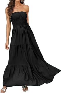 Women's Strapless A-Line Top Long Dress